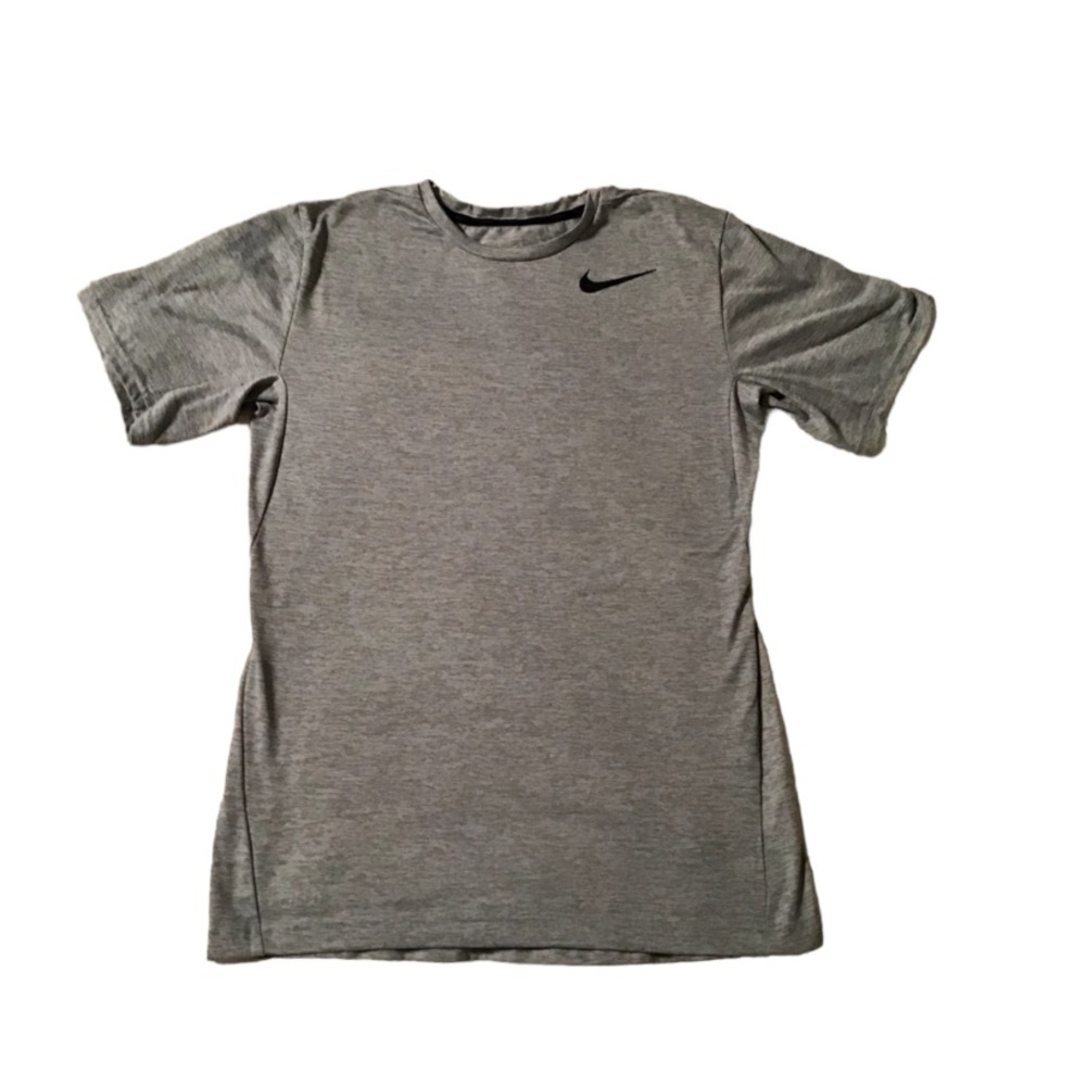 Men’s Nike Dri-Fit Gray with Black Short Sleeve T-shirt size small